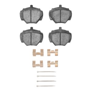 Land Rover Range Rover Brake Pads - Rear - R1 Concepts - Semi-Met Pads and Hardware Kit - `74-`16